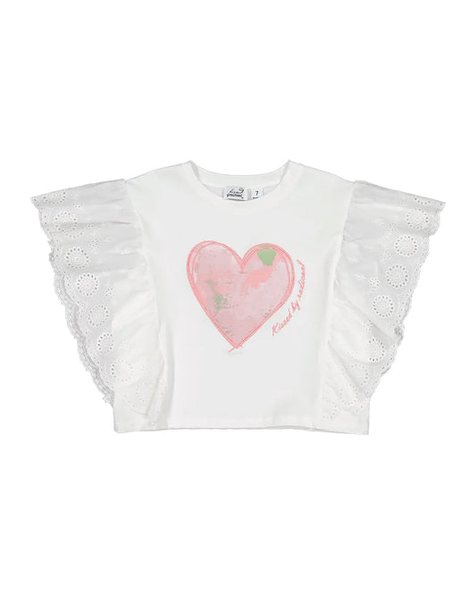 Kissed by Radicool- Heart Lace Top
