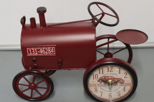 Red Train Clock 32x12.5x23cm