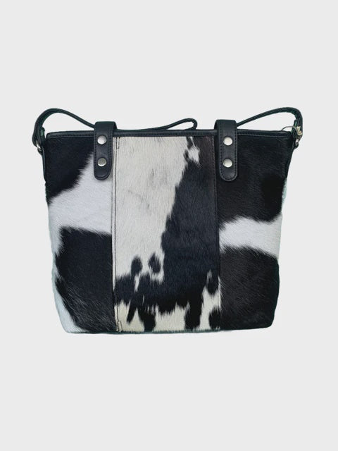 The Panel Bag- Black and White