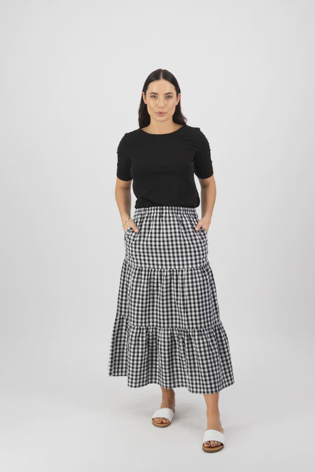 Vassalli- Long Tiered Skirt