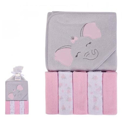 HRB - Hooded Towel and Wash cloth 5pc set