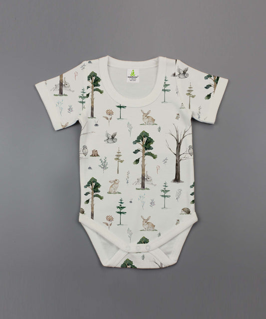 Baby-Tropical Woods Short Sleeve Bodysuit