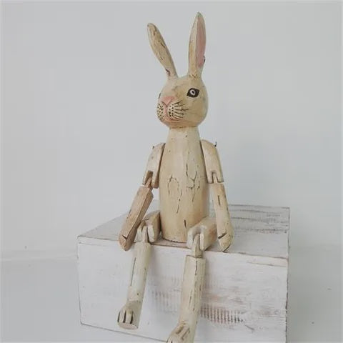 Vintage Rabbit Antiqued 25cm