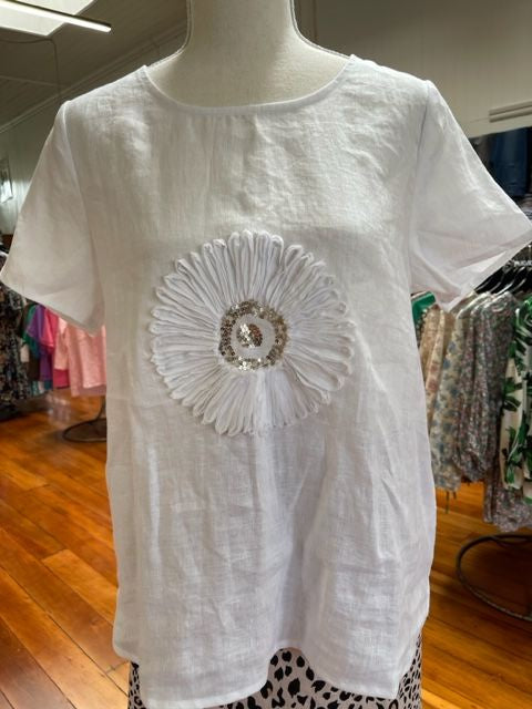 Blackstone- Linen Flower Shirt