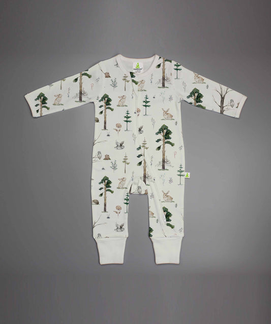 Baby- Tropical Woods Long Sleeve Zip Suit