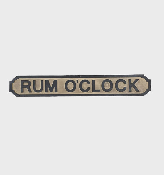 Rum O'Clock Sign