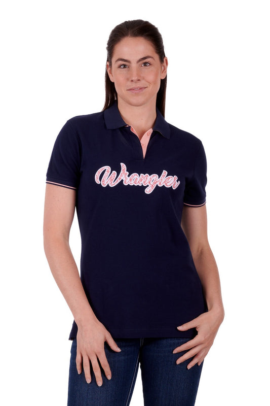 Wrangler- Womans Carlyn Polo- Navy