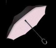 Artico - Umbrella - Blue Hen/Pink Polka Dot