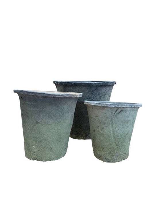 Antique Blackstone Azalea Pot set 3