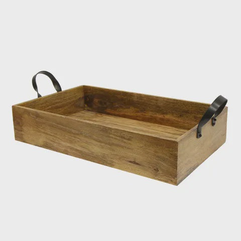 Ploughmans Small Rectangle Tray with Iron Handles