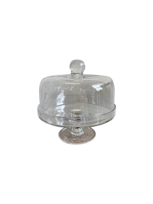 Glass Cake Dome and stand