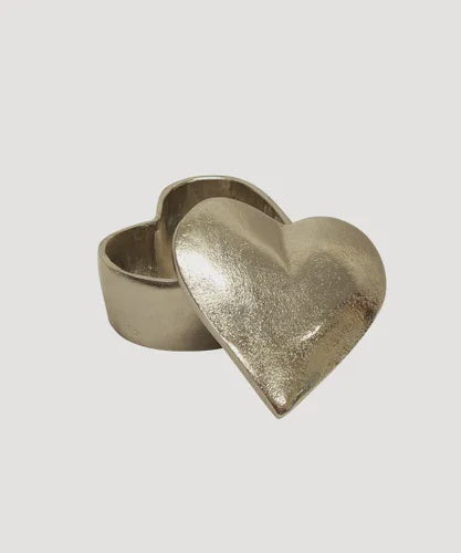 French Country - Heart Box Silver