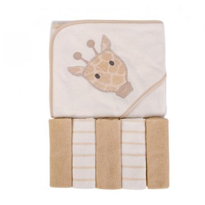 HRB - Hooded Towel and Wash cloth 5pc set