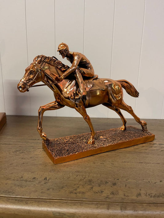 Statue Jockey & Race Horse
