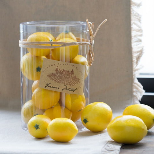 Artificial lemon set of 10